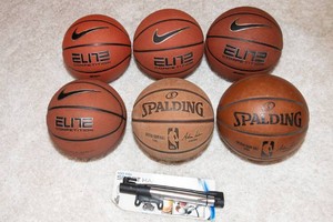 Basketball Training Lot  Nike Elite, Spalding & Pump
