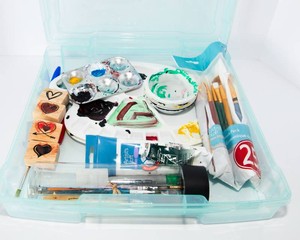 Craft Supply Lot  Brushes, Stamps & More