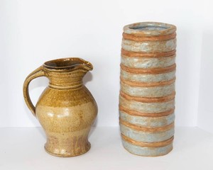 Decorative Pottery Vase & Pitcher