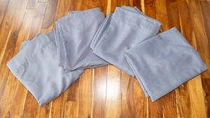 Gray Blackout Curtain Panels  52 x 128