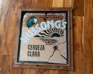 Hussongs Cerveza Clara Bar Mirror