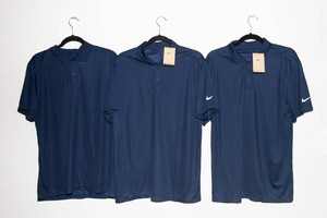 Nike Dri-FIT Standard Fit Navy Polo Shirts  L  New with Tags