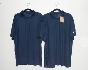 Nike Dri-FIT Standard Fit Navy Polo Shirts  XXL  New with Tags