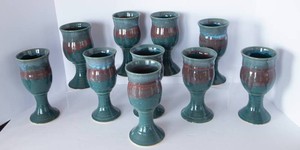 Handcrafted MN Renaissance Fair Chalices  Set of 10