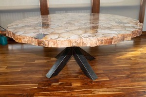 Arhaus Petra Petrified Wood Dining Table  73