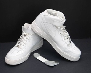 Nike Air Force 1 Mid 07 Triple White  Mens Size 12