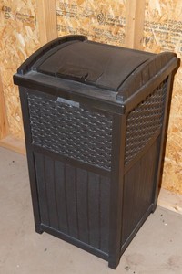 Suncast Trash Hideaway Outdoor Garbage Can