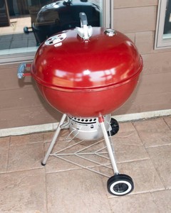 Weber Original Kettle Premium Charcoal Grill  Crimson
