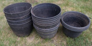 Large Lot of Outdoor Planters  14 Total