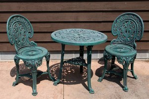 Cast Iron-Look Patio Bistro Set