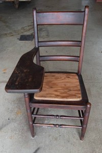Antique Wooden Desk Chair