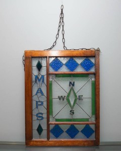 Handmade Stained & Leaded Glass Window Hanging