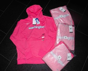Nike Washington Wizards City Edition Pink Hoodies  New  Set of 4