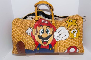 Custom Hand-Painted Super Mario Duffel Bag  GYAARD