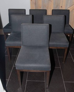 Restoration Hardware Morgan Dining Chairs  Navy  Set of 6