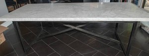 Restoration Hardware Torano Carrara Marble Dining Table  96
