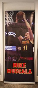 Mike Muscala Atlanta Hawks Custom Banner  33.5 x 82