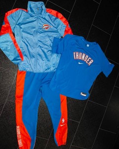 Assorted Mike Muscala OKC Player Apparel  Tearaways, Shirt & Zip-Up