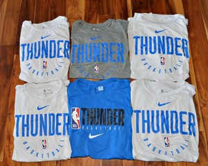 Oklahoma City Thunder Player Gear Tops  Set of 6
