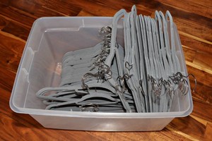 Grey Velvet Hangers  Set of 60