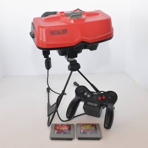 Nintendo Virtual Boy System with Controller & 2 Games  Tested & Works