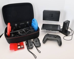 Nintendo Switch with Carrying Case, Accessories & 3 Games