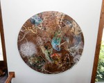 Niki Zarrabi Original “(R)EVOLVE” Mixed-Media Artwork – 2017 – 47" Diameter