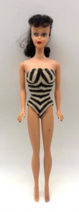 Vintage 1961 Barbie #5 Brunette Ponytail Doll