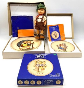 M.J. Hummel Annual Plates & Doll 4-Piece Mixed Lot