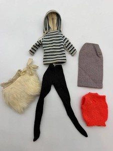 Vintage 1960 Sweater Girl & Winter Holiday Doll Outfits Mixed Lot
