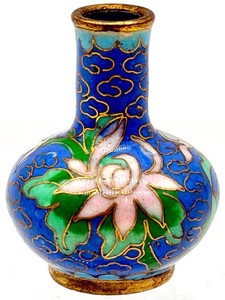 Miniature Cloisonne Vase 1.5 in