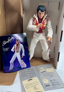 Elvis Presley Burning Love World Doll With COA