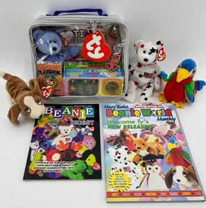 Ty Beanie Babies Collectors Set & Magazines Mixed Lot