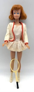 Vintage 1963 Titian Midge Barbie Tennis Anyone Outfit With Racket