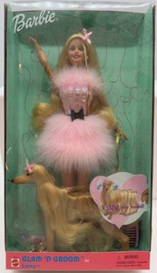 Barbie Glam N Groom Lacey Doll & Dog Set