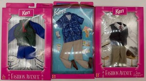 Ken Fashion Avenue Doll Outfit Set (Lot of 3) NIB