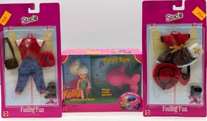 Mattel Barbie Kelly Pool Fun & Stacie Fashions Mixed Lot (3) NIB