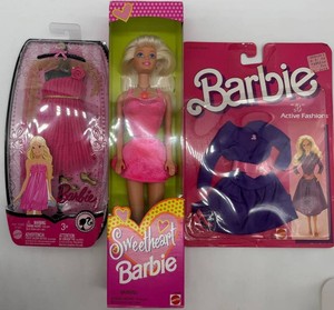Barbie Sweetheart Doll & Active Fashions Mixed Lot of 3