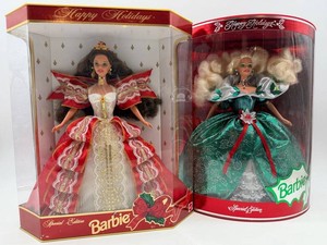 Barbie Happy Holidays Special Edition Dolls (Lot of 2)