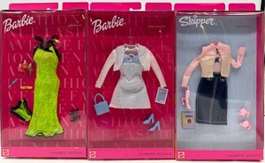 Barbie Fashion Avenue Outfit Set of 3 - Lime Beauty, Spring Shower & Teen Talk