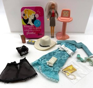 Barbie Doll With Outfits, Accessories & Tins Mixed Lot