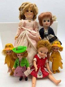 Vintage Mixed Lot of 6 Dolls including Madame Alexander and Ideal