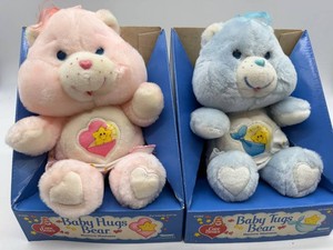 Care Bears Baby Hugs Bear & Baby Tugs Bear Plush Dolls in Boxes