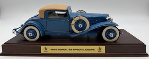 1929 Cord L-29 Special Coupe Model Car on Base