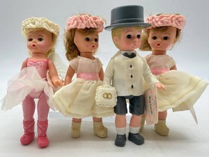 Madame Alexander McDonalds Doll Set Pink Fairy, Flower Girl & Ring Carrier (Lot of 4)