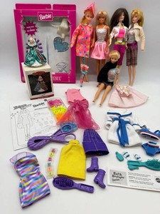 Barbie Mixed Lot With Holiday Ornament, Fashion Avenue & Bath Boutique Sets