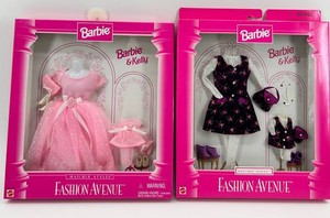 Barbie & Kelly Fashion Avenue Doll Clothes (Lot of 2)