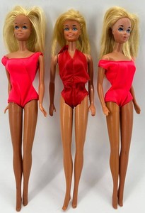 Vintage Malibu Barbie, Sensational Malibu Barbie & Malibu PJ Dolls (Lot of 3)
