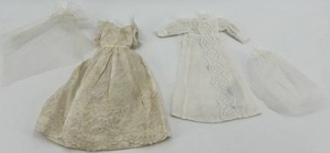 Vintage Barbie Doll Wedding Dress & Veil Sets (Lot of 4)