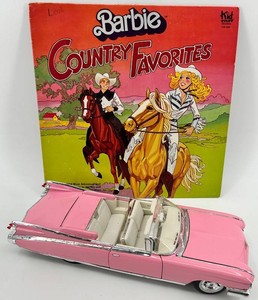 Barbie Country Favorites LP & Maisto 1959 Cadillac Eldorado Biarritz Diecast Mixed Lot